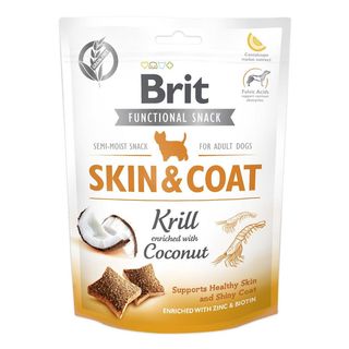 Brit Care Skin and Coat функціонал. ласощі д/соб. криль з кокос. 150 г