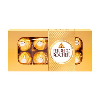 Цукерки Ferrero Rocher вафельні в молочному шоколаді з лісовими горіхами 100г
