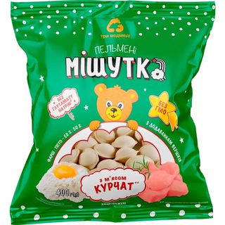 Пельмені Три Ведмеді Мішутка з м`ясом курчат 400 г