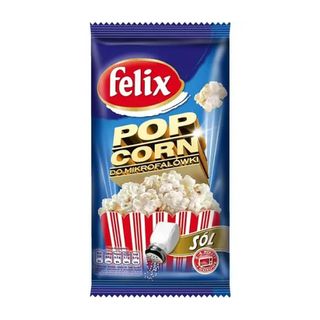 Попкорн Felix для приготування в мікрохвильовій печі з сіллю 90г