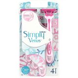 Бритва без змінних картриджів Gillette Venus Simply 3 жіноча 4 шт