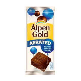 Шоколад Alpen Gold Молочный Пористый 80 Г
