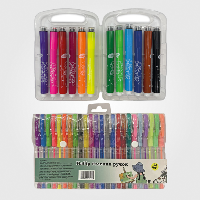 Ручки, олівці, фломастери.