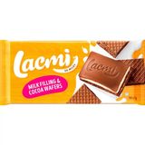 Шоколад Roshen Lacmi молочний з молочною начинкою і вафлею 90 г