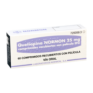 კვეტიაპინი ნორმონი ტაბლეტი  25მგ #60 0 Quetiapine 25mg tablets #60