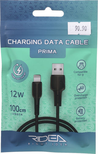 Кабель USB Ridea RC-M131 Prima 12W Lightning black