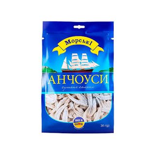 Анчоуси Морські сушені солоні 36г