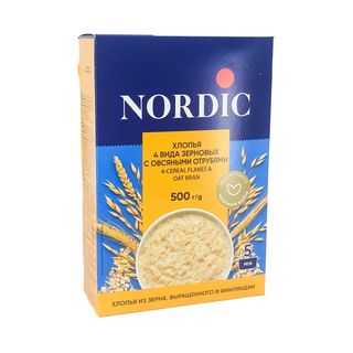 4612758100060 ფაფა შვრიის ქატოთი, 4 სახის მარცვალი /ნორდიკი/ 500 გრ