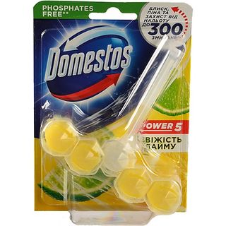 Блок Доместос 55г pover5 свіжість лайма