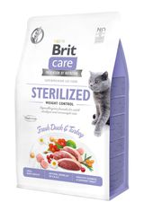 Brit Care Cat Sterilized Weight д/стер/котів зайв/вага качк/індич 2кг