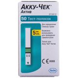 Тест-смужки Акку-чек Актив (accu-chek Active) Для Контролю Рівня Глюкози У Крові 50 Шт