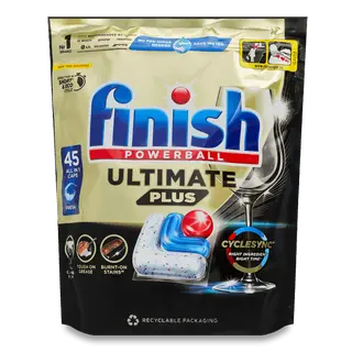 Капсули для посудомийних машин Finish Ultimate Plus All in 1 45шт