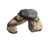 Декор YIWU для рептилій Скеля з каменів полістоун 16x9x8см