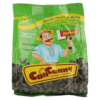 Насіння СанСанич смажене солоне 100г