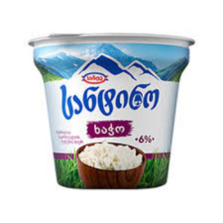 ხაჭო 6% /სანტინო/  320გრ