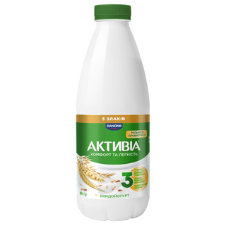 Біфідойогурт Активіа 5 злаків питний 1.5% 800г