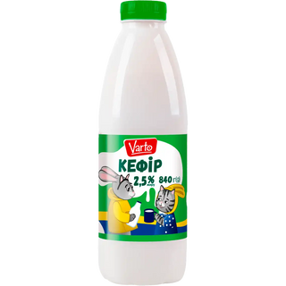Кефір Varto 2.5% пляшка 840 г