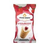 Морозиво Ваніль-вершки-полуниця ваф.стакан 75г Три Ведмеді