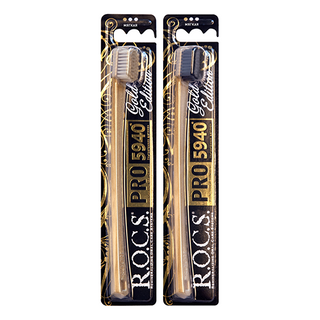 როქსი - კბ/ჯაგრისი PRO ოქროსფერი. რბილი 0609/1 R.O.C.S. Toothbrush pro gold edition. soft 0609/1