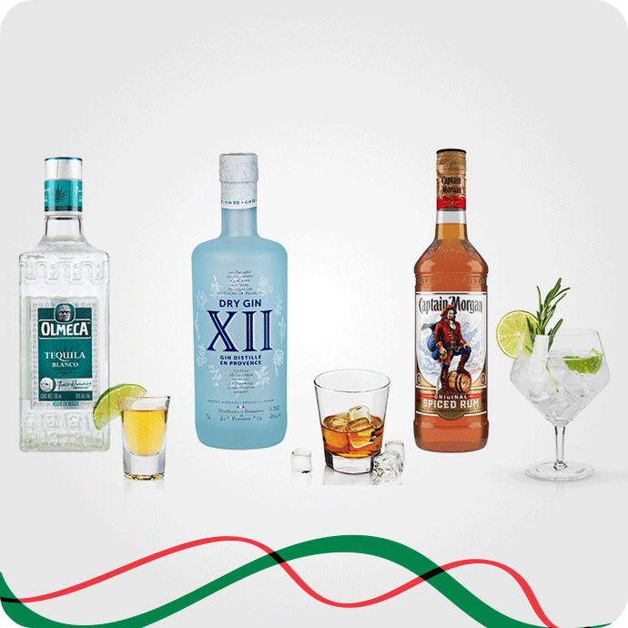 ტეკილა, ჯინი და რომი