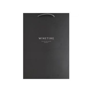 Пакет Wine Time Fox подарунковий 250*350*90 сірий 1 шт