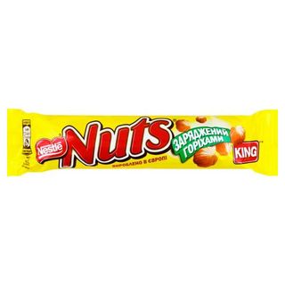 Батончик шок. Nuts Кінг Сайз 60г