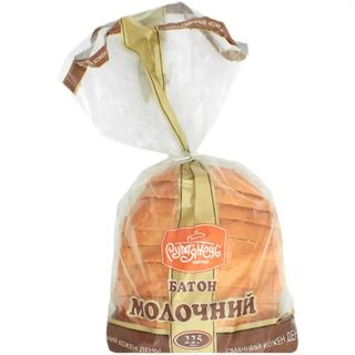 Батон Рум'янець Молочний пшеничний нарізний 225 г