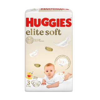 Huggies - საფენი ელიტ სოფტ #3 - 72 ც