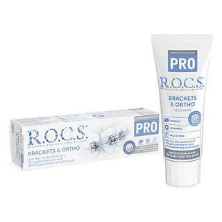როქსი - კბ/პასტა PRO ბრეკეტები და ორთო. 74გრ 6182 R.O.C.S. Toothpaste pro brackets  ortho. 74 gr.6182