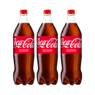 3 x Напиток Coca-Cola Кока-Кола 1л. газированный