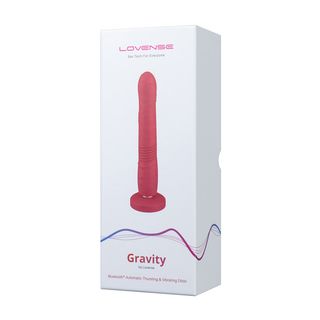 Lovense - Gravity Thrusting Dildo App Controlled Red (6972677430104)