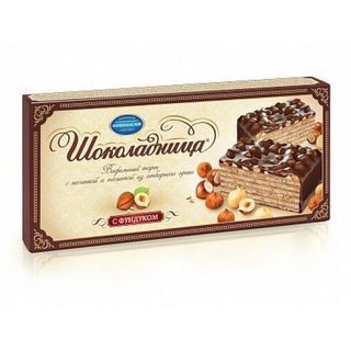 ვაფლის ტორტი თხილით  250გრ კალომენსკი