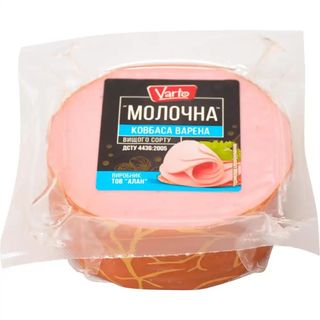 Ковбаса Varto Молочна варена вищого гатунку, 100г