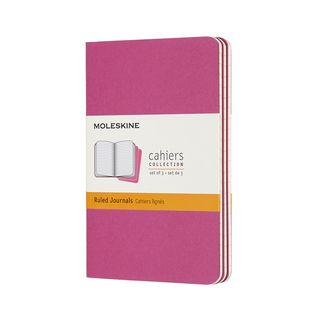 Записник Moleskine Cahier Кишеньковий / Лінійка Кінетичний Рожевий