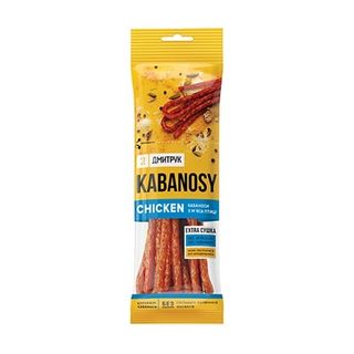 Кабаноси з м'яса птиці 90 г Дмитрук CHICKEN в/к газ/упак