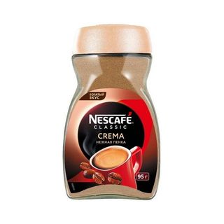 Nescafe, Кофе Nescafe 95Гр Растворимый Classic Сrema С/Б, шт, ШК: 4606272038763