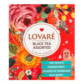 Чай фас. чорн. LOVARE Black tea Assorted пакет/ 32шт /7