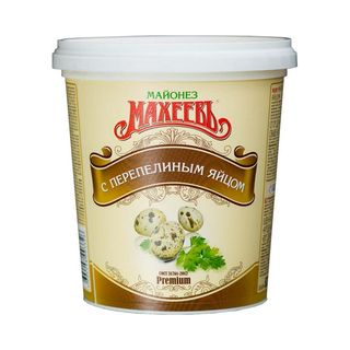 Махеевъ, Майонез Махеевъ 800Гр С Перепелиным Яйцом Ведро, шт, ШК: 4604248003326