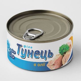 Рибна конс. PARADISE SEA Тунець філе в олії ж/б / 185г / 24