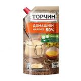 Майонез 0,52 кг Торчин Домашний 50% д/пак