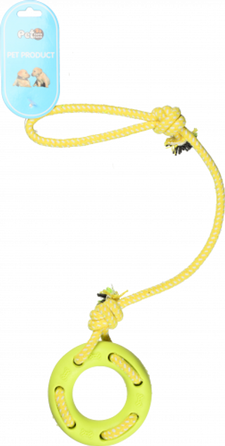 Іграшка для собак Кільце з мотузкою 50 см арт. X153 И847