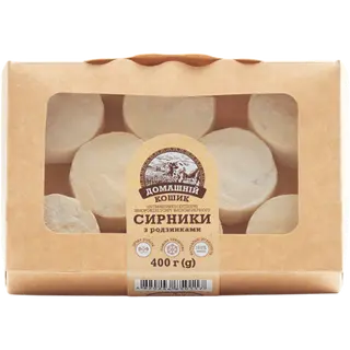 Сирники Домашній Кошик з родзинками 400 г