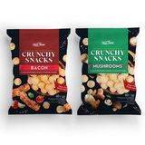 Кульки кукурудзяні 60г Своя Лінія солоні (зі смаком грибів, зі смаком бекону)