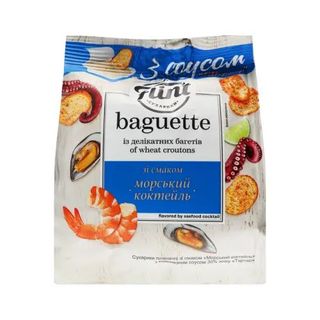 Сухарики Flint Baguette Морський коктейль 65 г