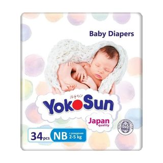 Подгузники Yokosun Nb До 5 Кг 34 Шт