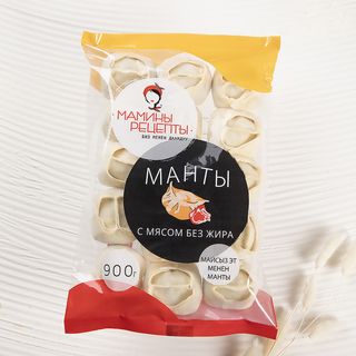 Манты с мясом без жира (900г)