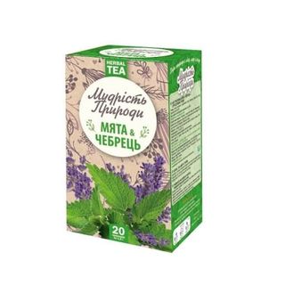 Чай трав'яний (20ф/п х 1,5г) Поліський чай Мудрість Природи М'ята i Чебрець