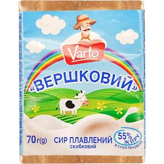Сир Varto Вершковий плавлений 55% 70 г