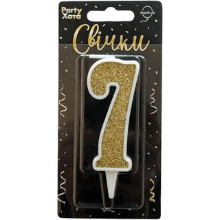 Свічка-цифра Party House Золото 7