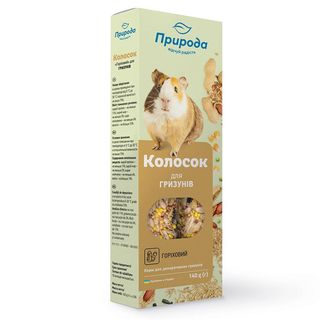 Колосок Природа Горіховий для гризунів, 140 г